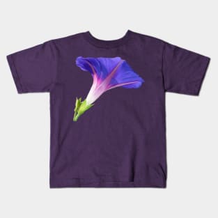 Single Ipomoea Purpurea Cut Out Vector Kids T-Shirt